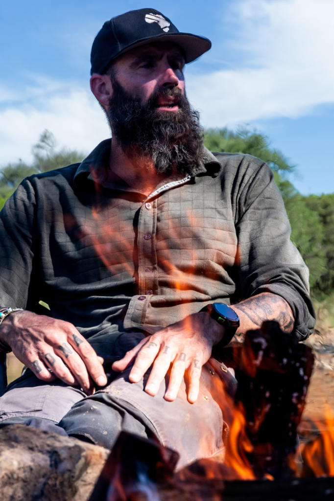 Long sleeve shirt around a fire Long sleeve shirt around a fire