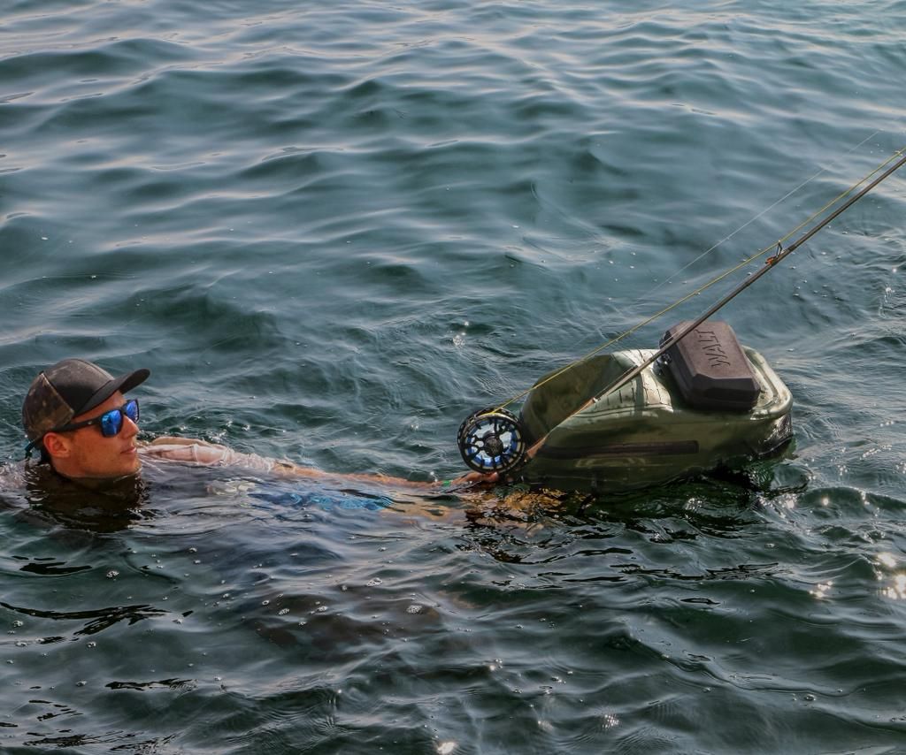 Walt Otter waterproof backpack floating shot