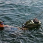 Walt Otter waterproof backpack floating shot